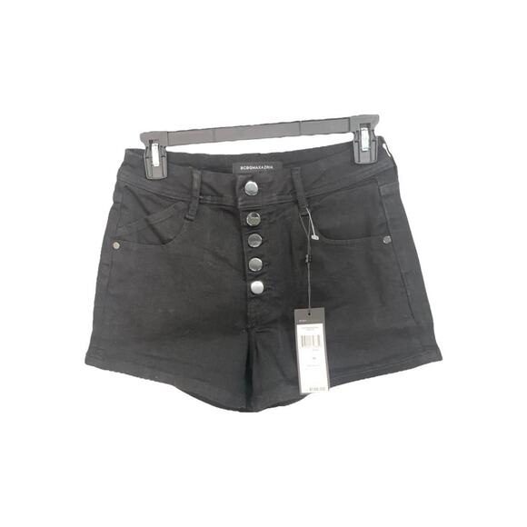 BCBGMaxAzria Pants - BCBGMAXAZRIA Women's High Rise Denim Shorts Black Size 26 NWT $138
